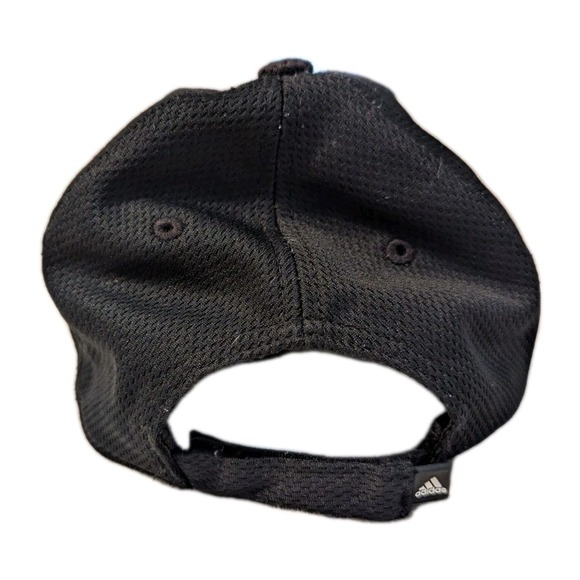 Adidas Men's Elite Baseball Cap Polyester Stripe Logo Hat Black/Phantom One Size - Picture 4 of 9